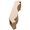 Ekena Millwork 5-inch W x 14-inch D x 18-inch H Copenhagen Rough Cedar Woodgrain TimberThane Knee Brace, Primed BRCUR05X14X18CHGRCPR - alternate 3
